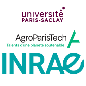 Université Paris-Saclay, AgroParisTech, INRAE logos